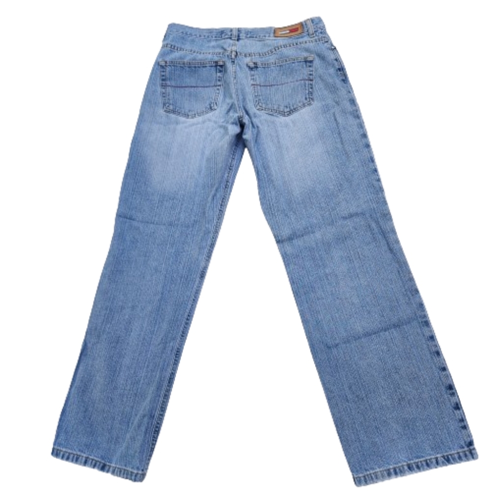Women's Tommy Hilfiger Wide Leg Relaxed Fit Blue Jeans Sz 30